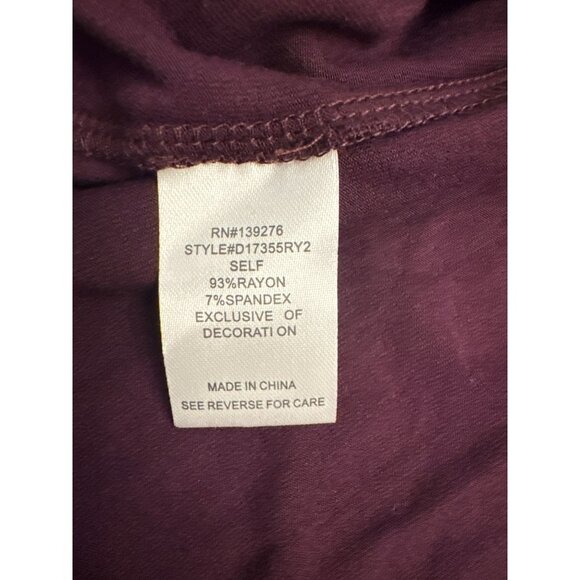 Daniel Rainn Brinn Scoop Neck Pleat Detail Knit Top Small Purple NWT Stitch Fix - Picture 5 of 5